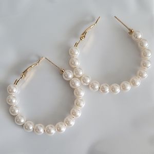 NWOT Pearl Hoop Earring